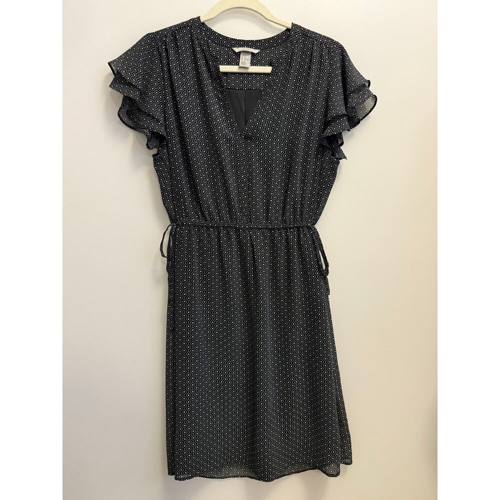 H&M Geometric Pattern Dress Size 10